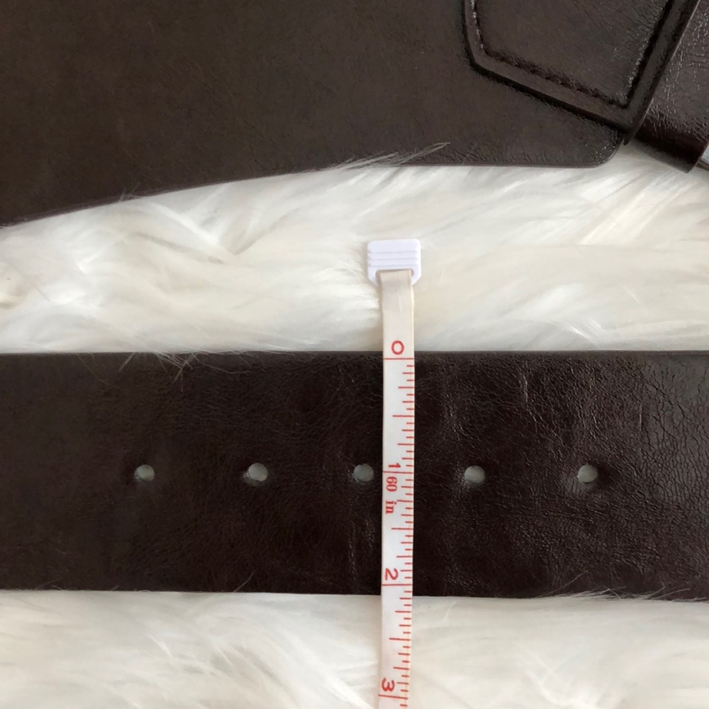 NWT INC Brown Stretch Waist Belt - Picture 6 of 7
